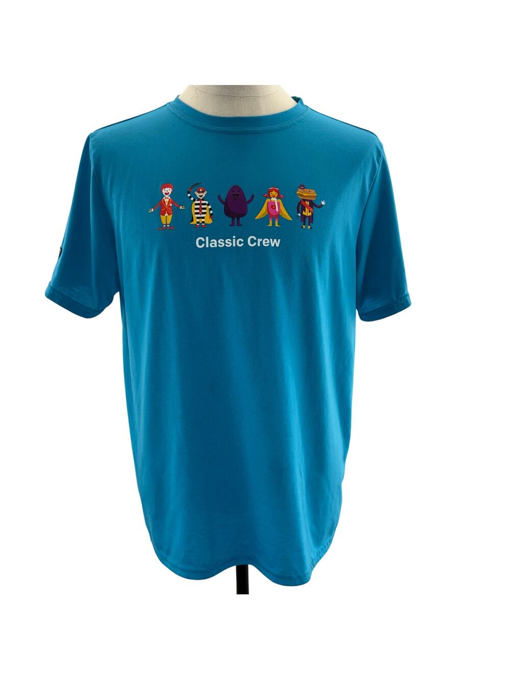 Vintage McDonald’s T-Shirt Blue 44 Chest Classic Crew Employee I'm lovin' it
